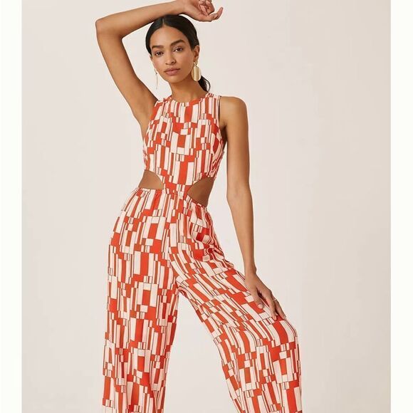 NWT Corey Lynn Calter Cutout
Wide-Leg Jumpsuit
Size XS 
Retail $170 - Picture 2 of 7